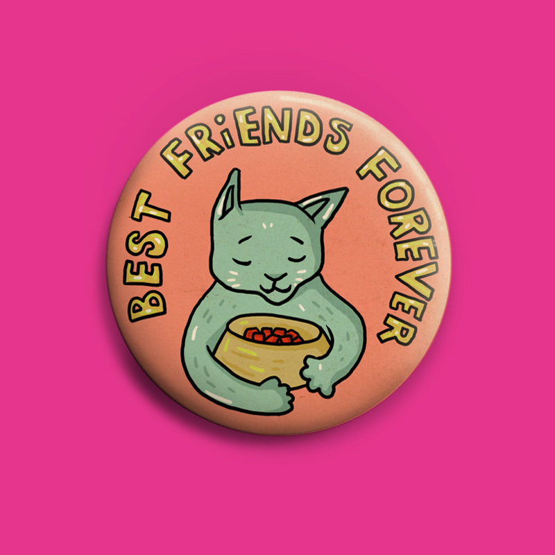 Best Freinds Forever  Button 50mm