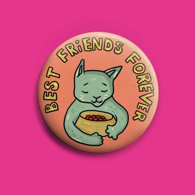 Best Freinds Forever  Button 50mm