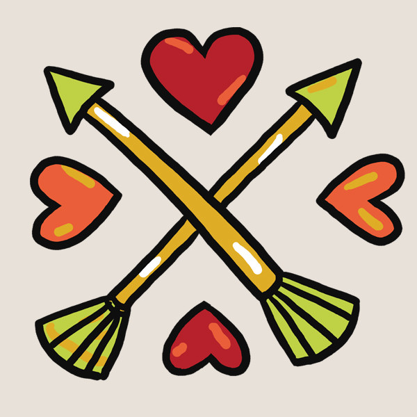 Spread the love tattoo - set of 4