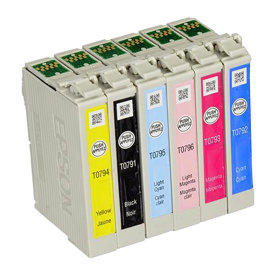 All Black Dye Ink Cartridges Epson 1400 1430 Set 6 all-black-dye-ink-cartridges-epson-1400-1430-set-6