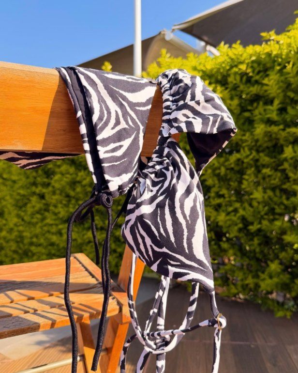 Zebra print bikini