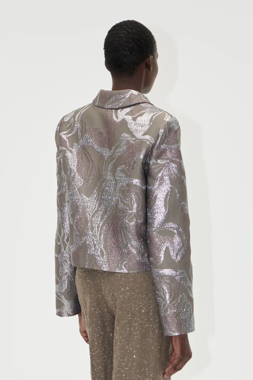 Boxy Straight Jacquard Jacket STINE GOYA