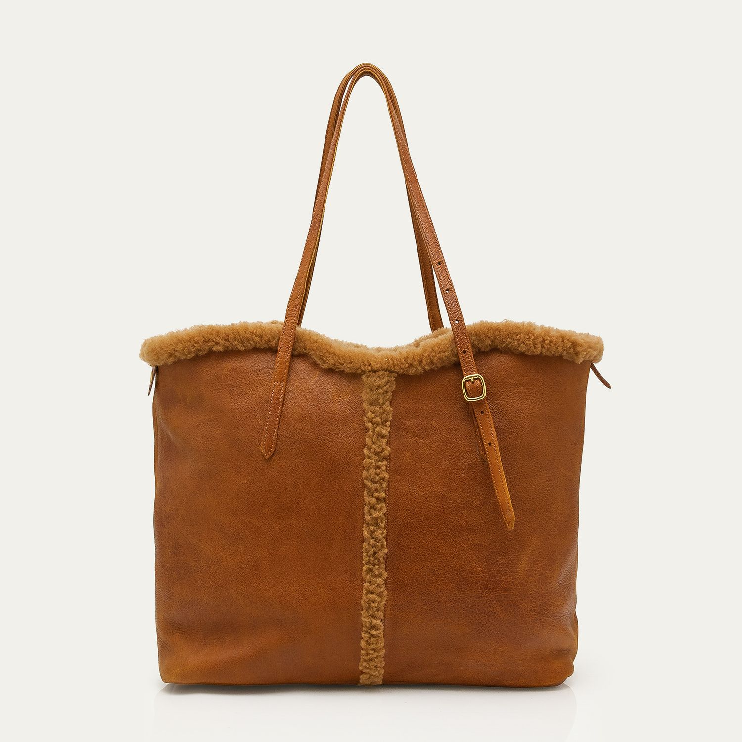 CABAS INDIA peau lainée cuivre CLARIS VIROT