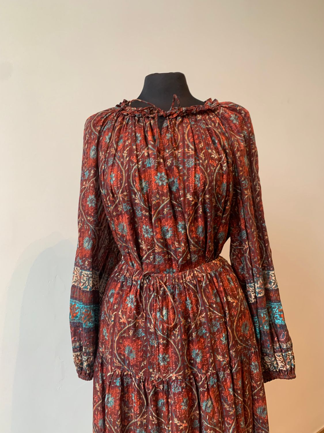 Silva Blouse - pomegranate  ULLA JOHNSON