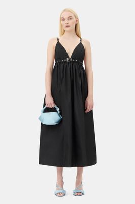 Duchesse Nylon Strap Dress GANNI