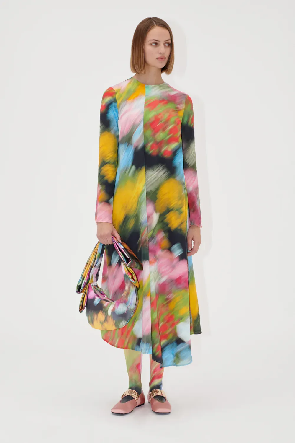 Draped Assymetric Midi Dress  STINE GOYA