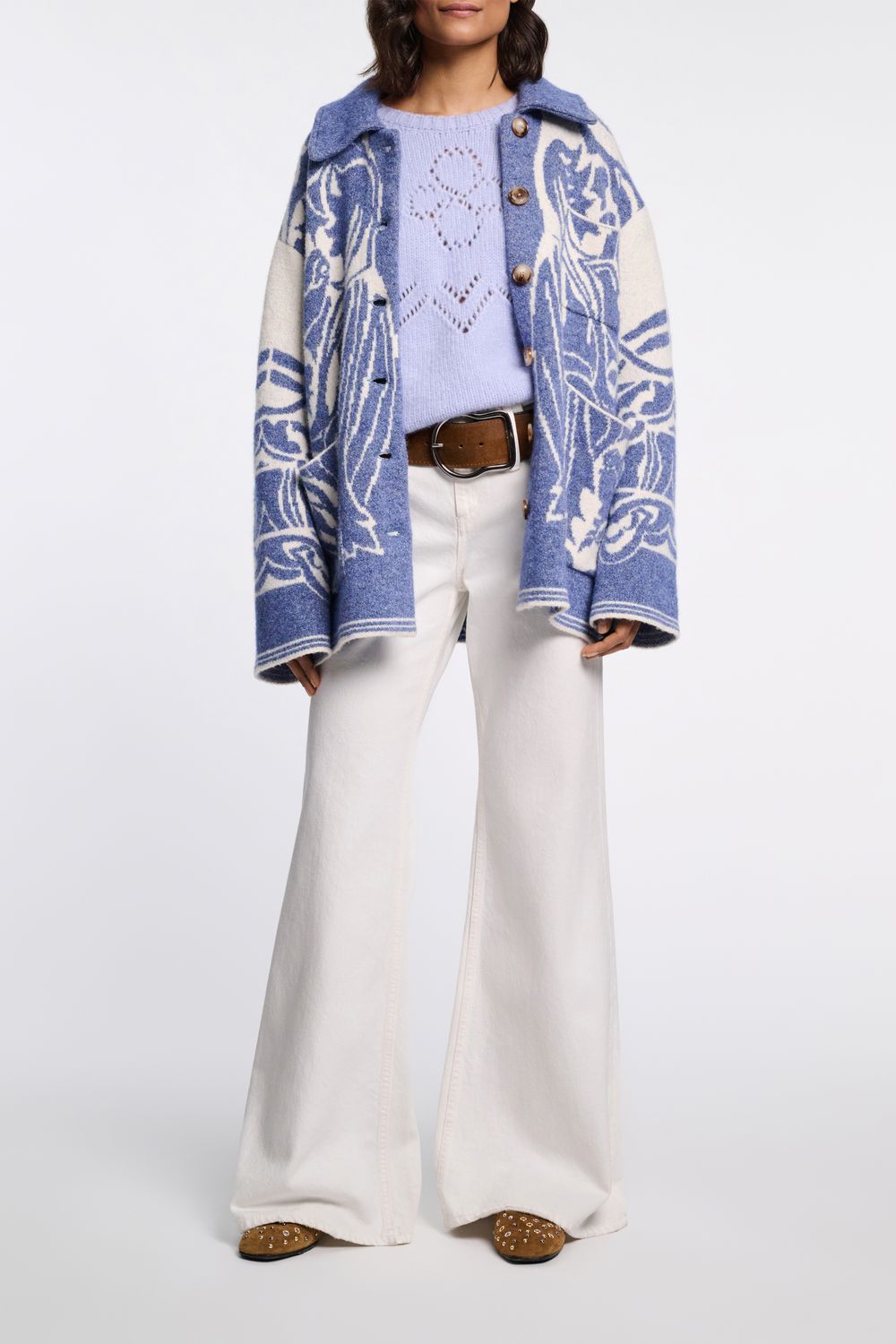 SECRET GARDEN CARDIGAN denim white DOROTHEE SCHUMACHER