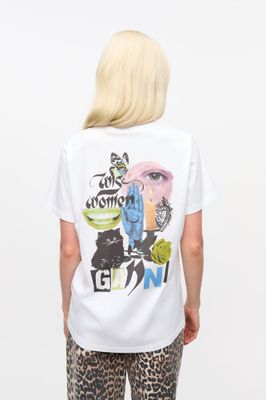 Basic Jersey Collage Relaxed T-shirt GANNI
