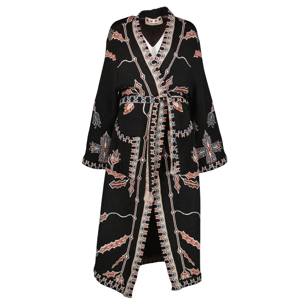 FOLHA KIMONO LONG BLACK AVDW