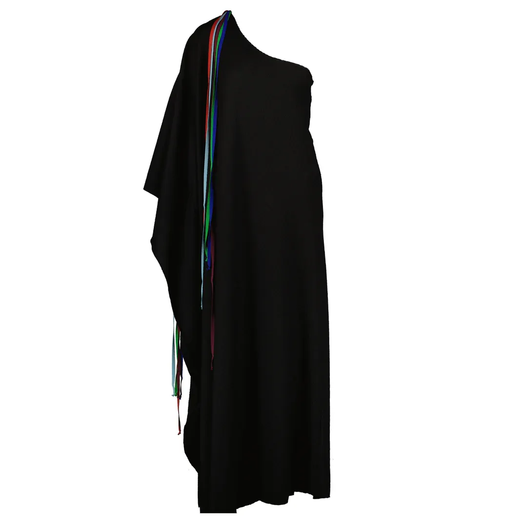 CREPY BUTTERFLY DRESS BLACK AVDW