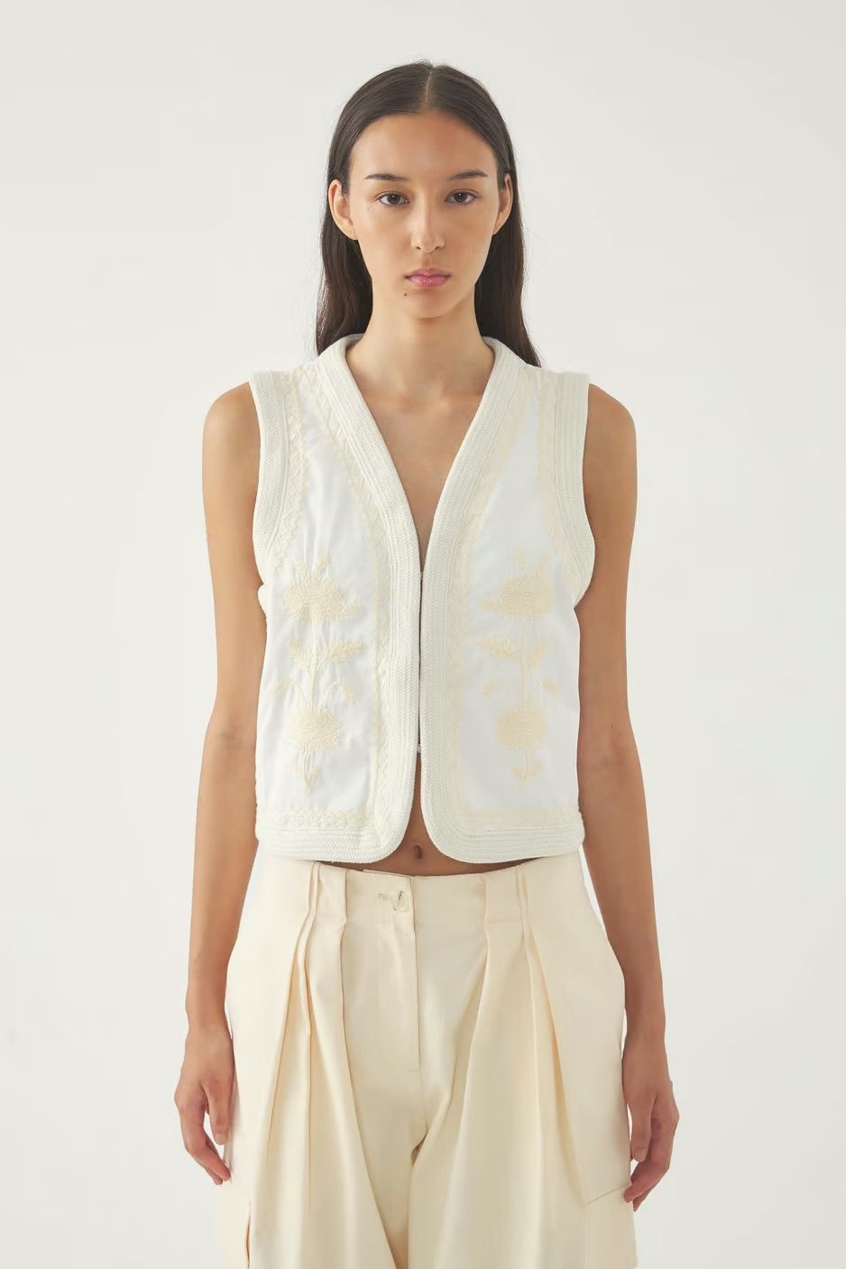 Winna Gilet - cream ANTIK BATIK