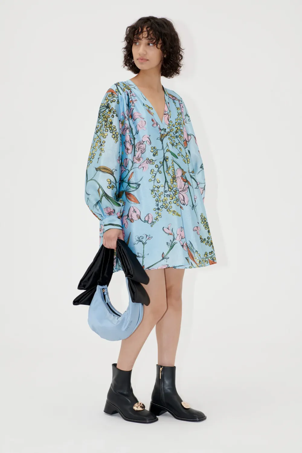 KIMONO MIDI DRESS - spring mimosa STINE GOYA