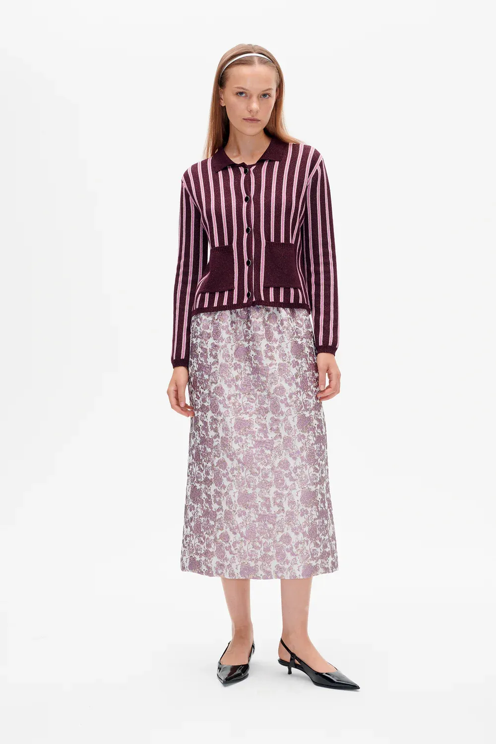 SOFIE skirt - golden purple rose BAUM
