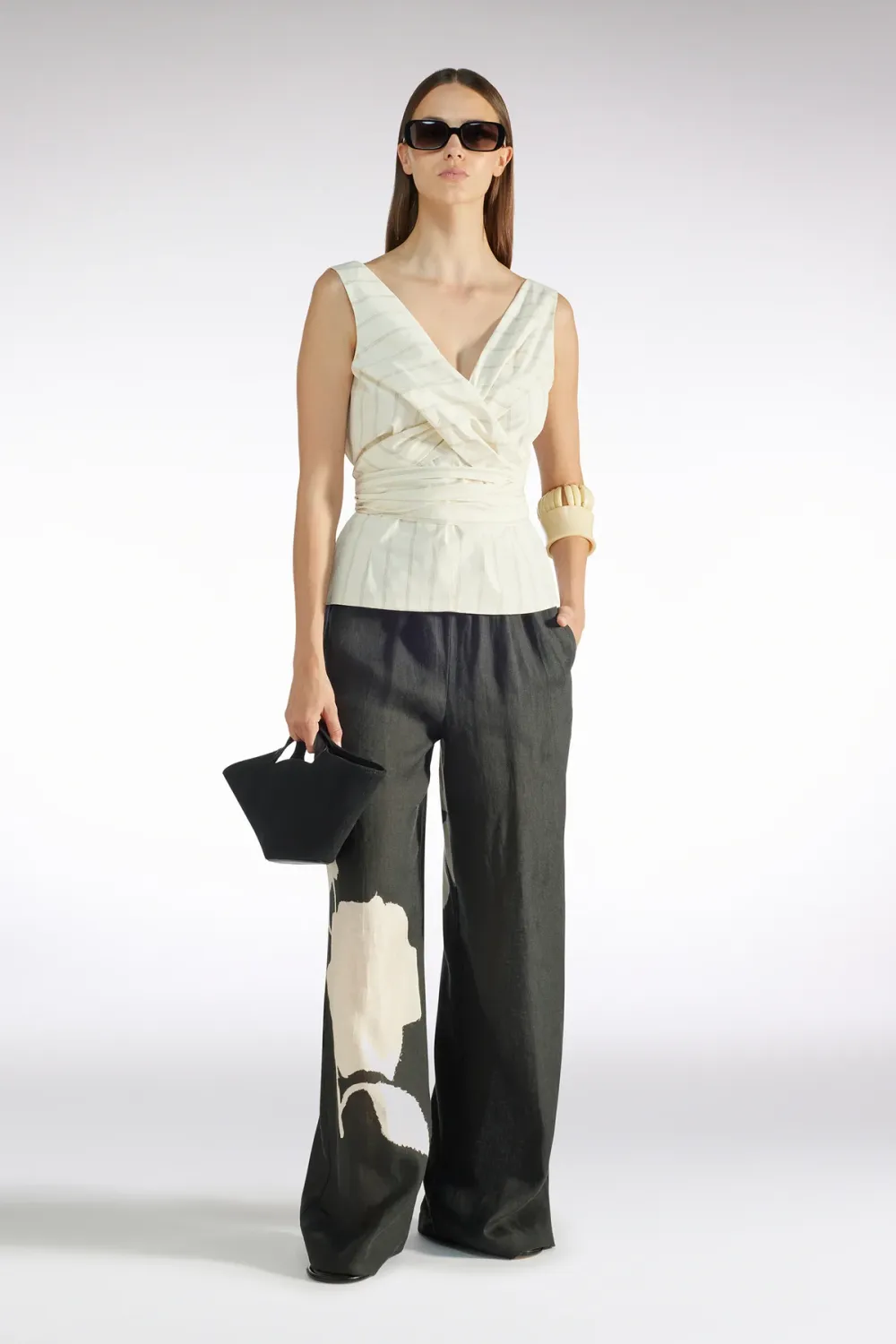 Jacob Trousers with rose LIVIANA CONTI
