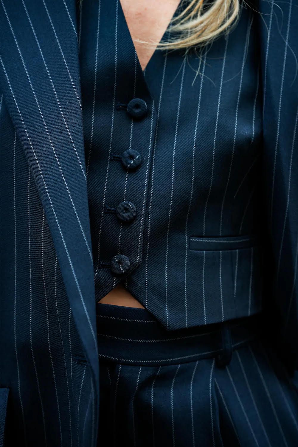 DEE Vest - navy stripes MARGAUX LÖNNBERG