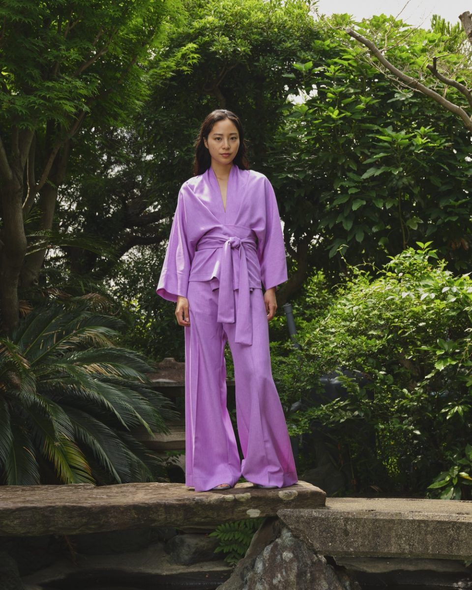 Super Woody Pants Summer Lush - violet SEA ME HAPPY