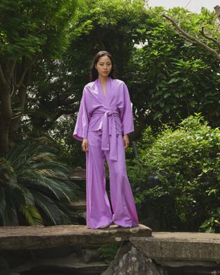 Super Woody Pants Summer Lush - violet SEA ME HAPPY