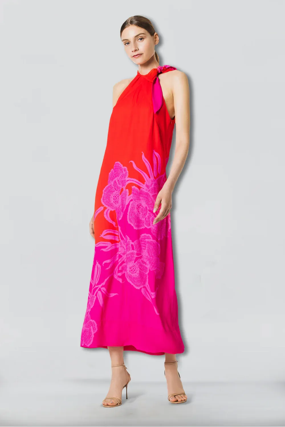 Angelina Flowers Dress - red CELLA BLUE