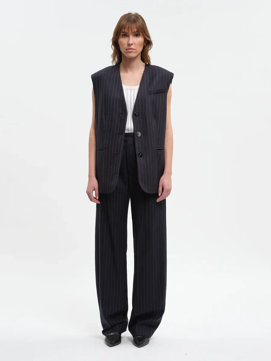 Jared Vest - navy stripes MARGAUX LÖNNBERG