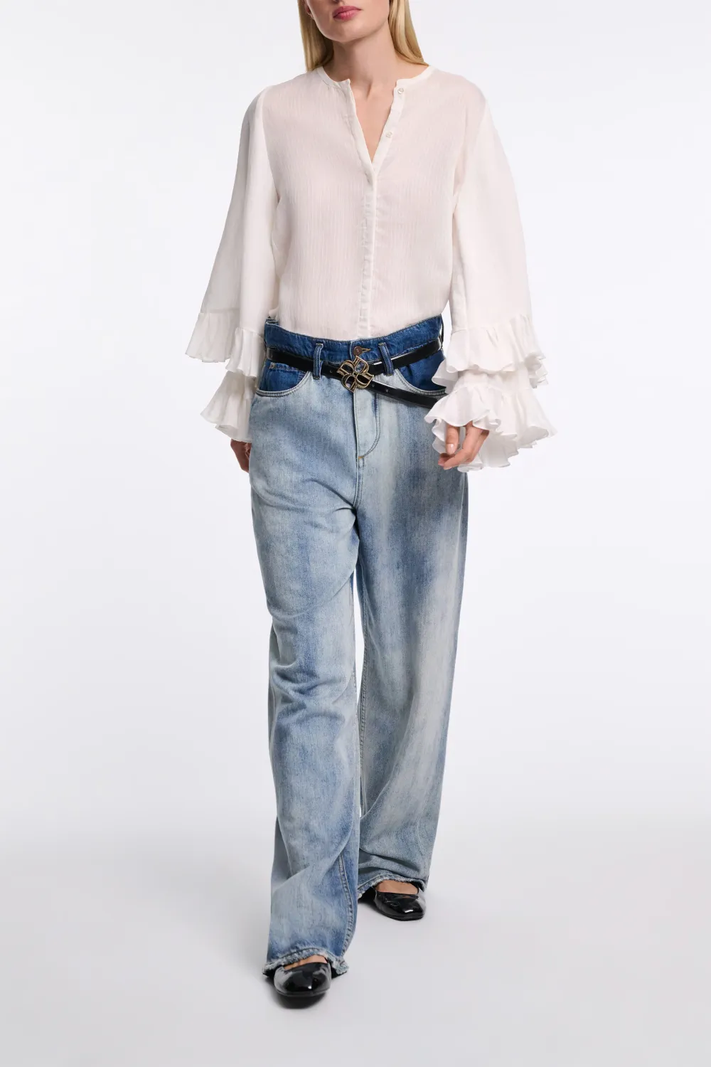 SOFT STRIPES BLOUSE - camellia white DOROTHEE SCHUMACHER