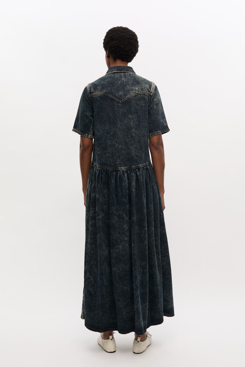 Light Denim Long Dress GANNI