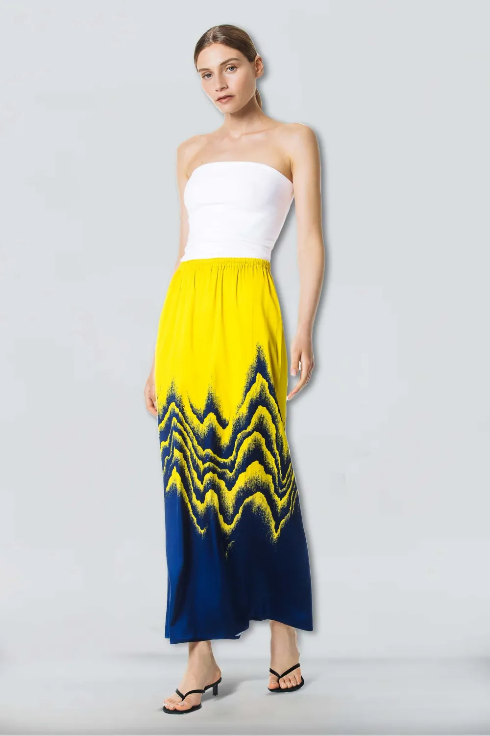 Jade Waves Yellow Skirt CELLA BLUE
