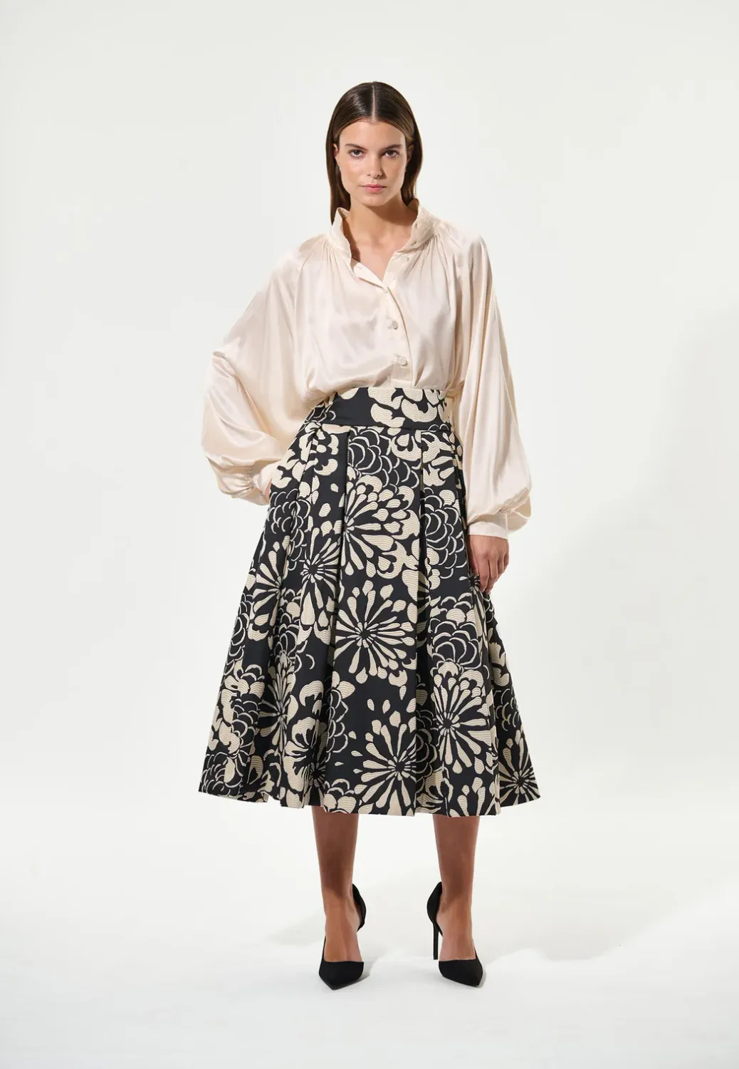 Albisdea skirt with pleats - florana DEA KUDIBAL