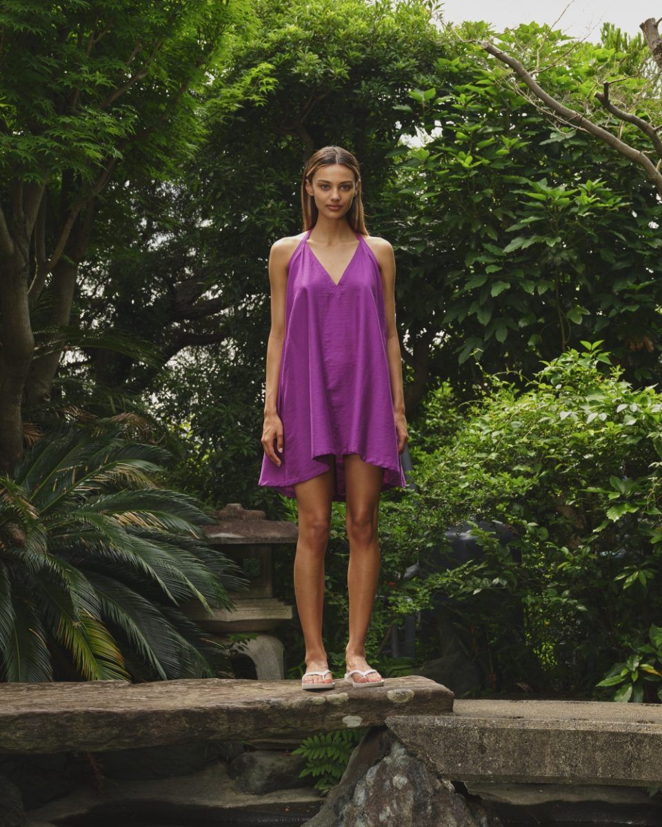 Zahara Dress Short Uni - beetroot SEA ME HAPPY
