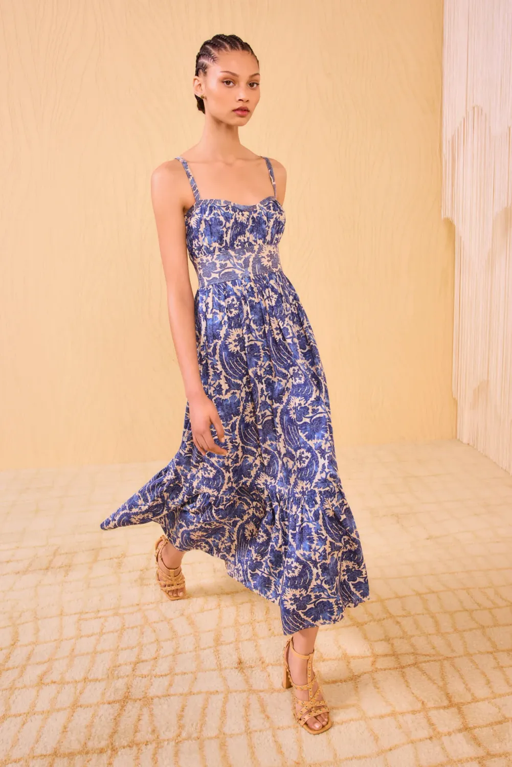 Nadine Cami midi dress ULLA JOHNSON