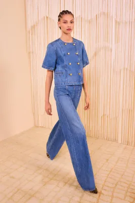 The Serge Short Sleeve Jacket Danube ULLA JOHNSON