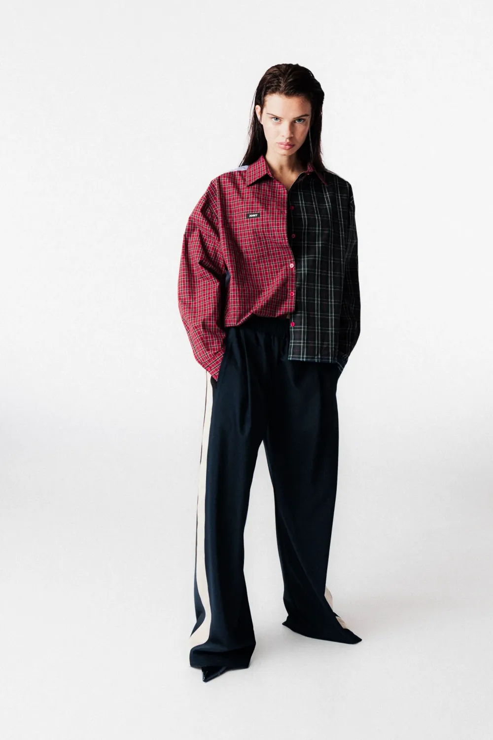 Sara Cotton Blouse - check multi JOHNY