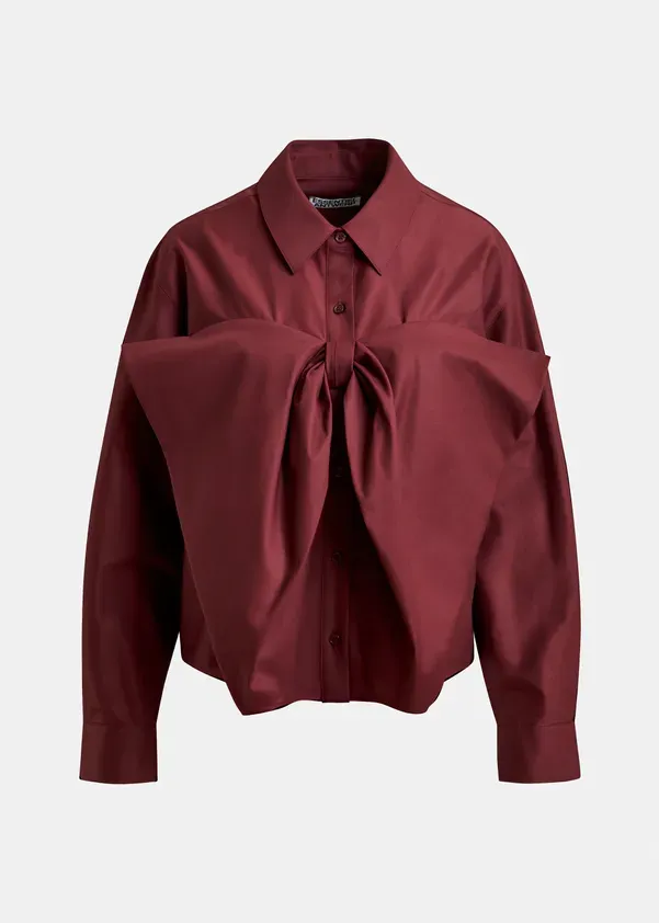 Ibow shirt - burgundy ESSENTIEL