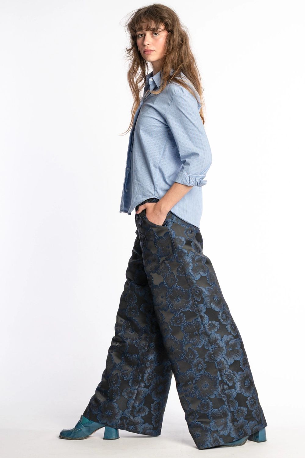 Ash pants - black blue STEF SERIES