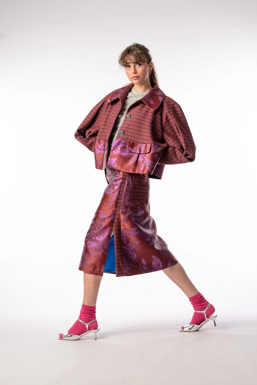 Asil skirt - burgundy STEF SERIES