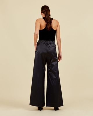 Super woody shiny cotton - midnight blue SEA ME HAPPY