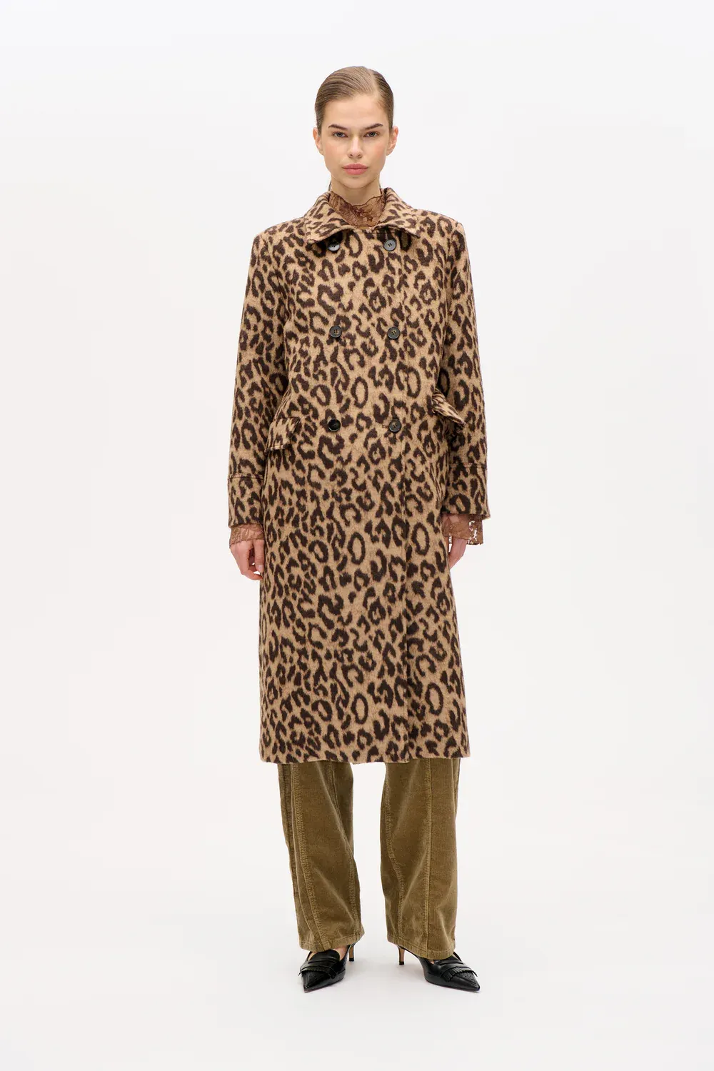 Dixie Coat - wool camel leopard BAUM UND PFERDGARTEN