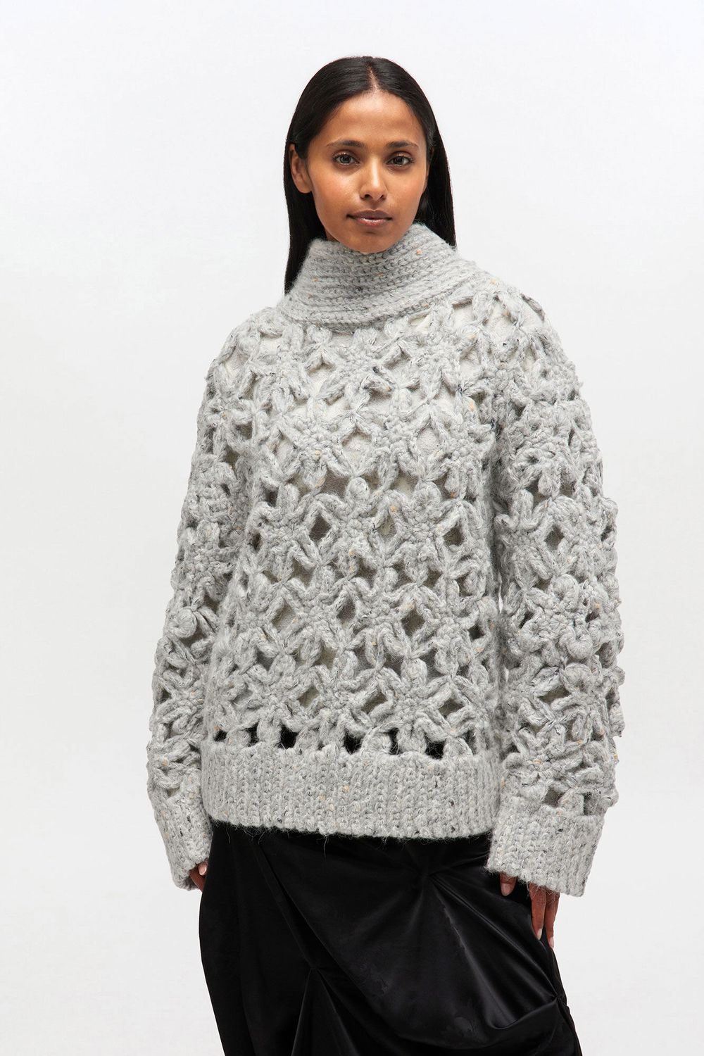 Flower Crochet Alpaca Sweater Paloma GANNI