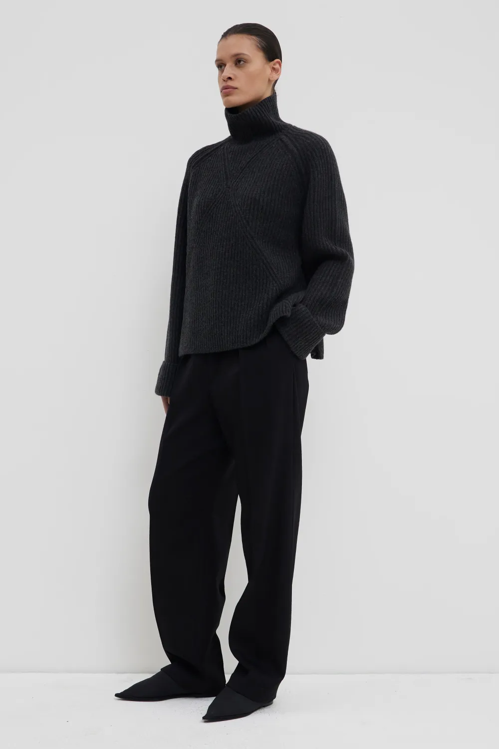 Kismet rib sweater - anthracite CHRISTIAN WIJNANTS