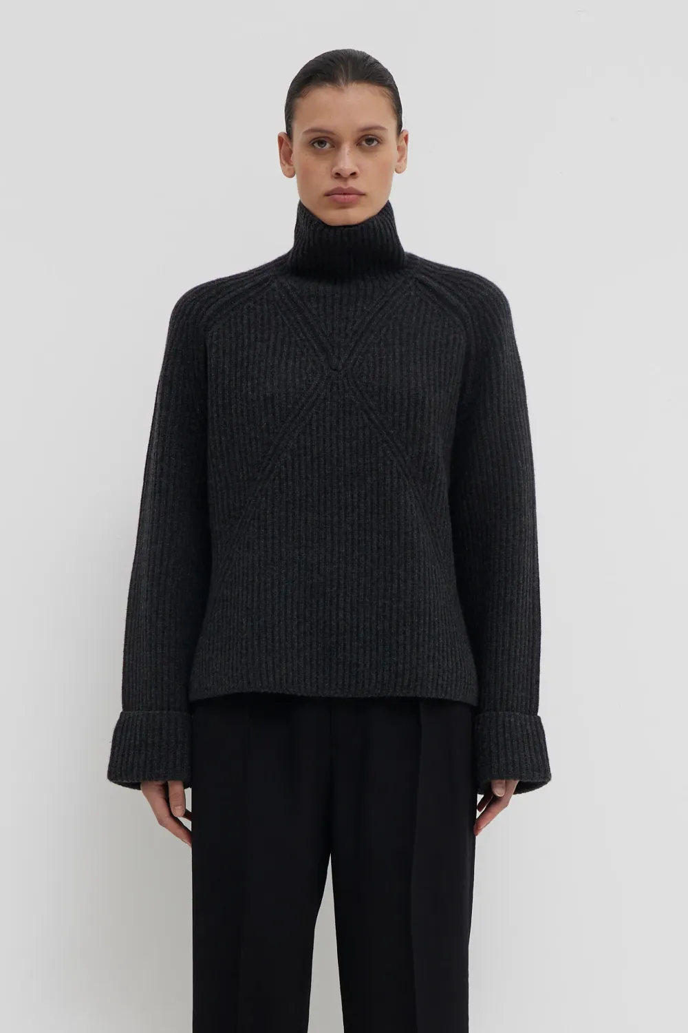 Kismet rib sweater - anthracite CHRISTIAN WIJNANTS
