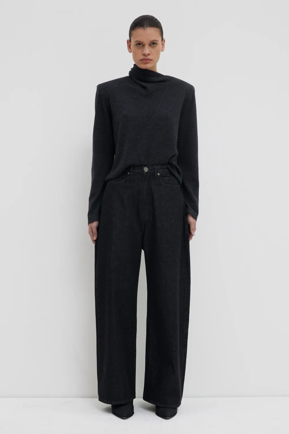 Puriaz jeans - black denim CHRISTIAN WIJNANTS