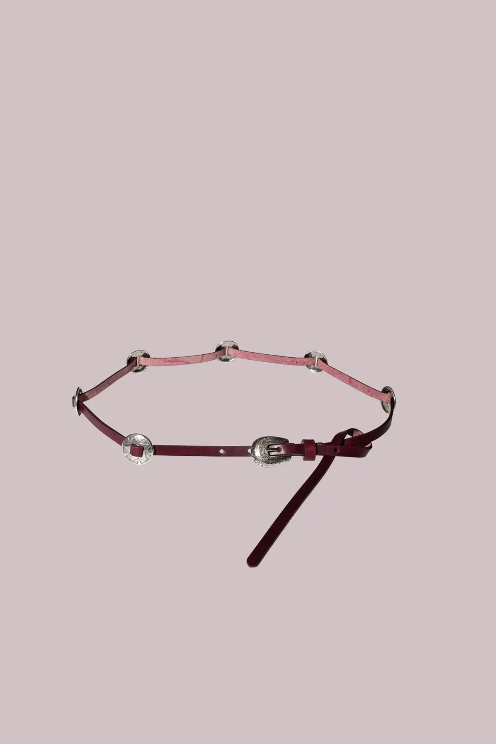 Wes Belt - dark red K&amp;J