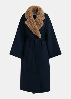 IRNO coat - navy ESSENTIEL