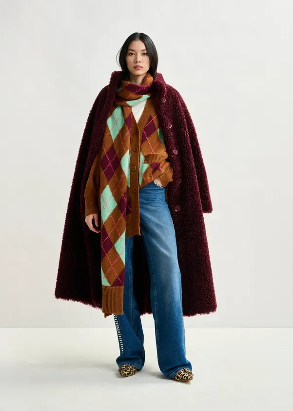 ISPOT Coat - burgundy ESSENTIEL