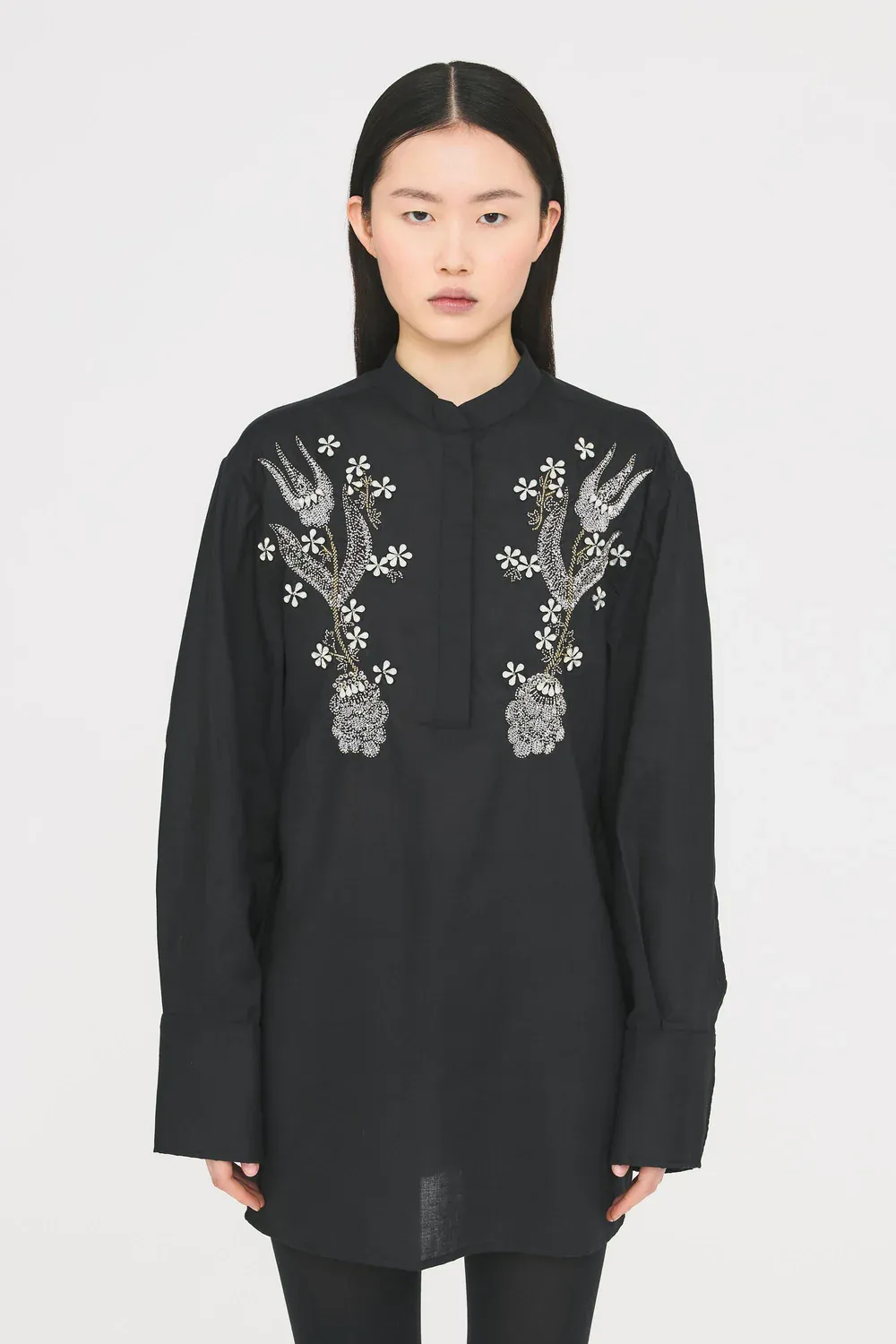 HENRIETTE Tunic - black ANTIK BATIK