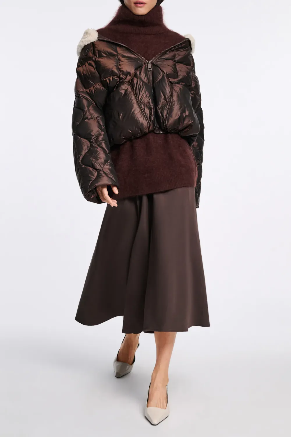 COZY COOLNESS jacket - chocolate DOROTHEE SCHUMACHER