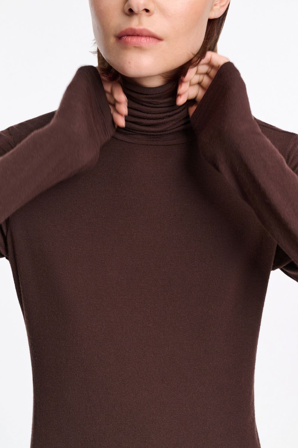 CHIC comfort shirt - chocolate DOROTHEE SCHUMACHER