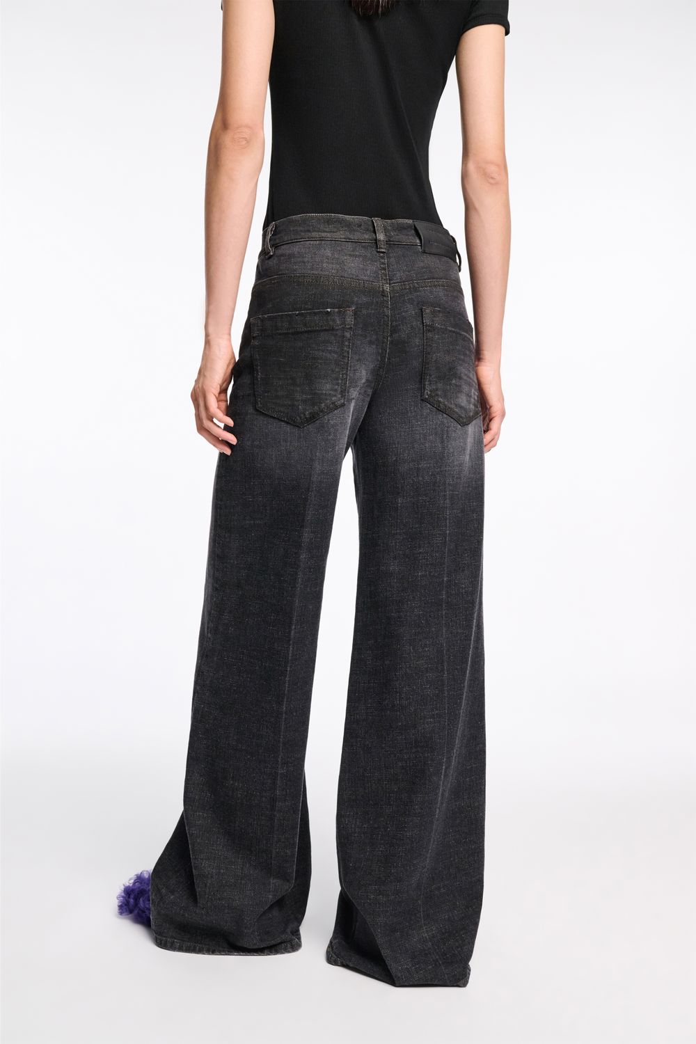 DENIM LOVE pants - stone black denim DOROTHEE SCHUMACHER