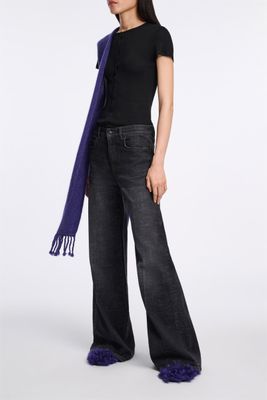 DENIM LOVE pants - stone black denim DOROTHEE SCHUMACHER
