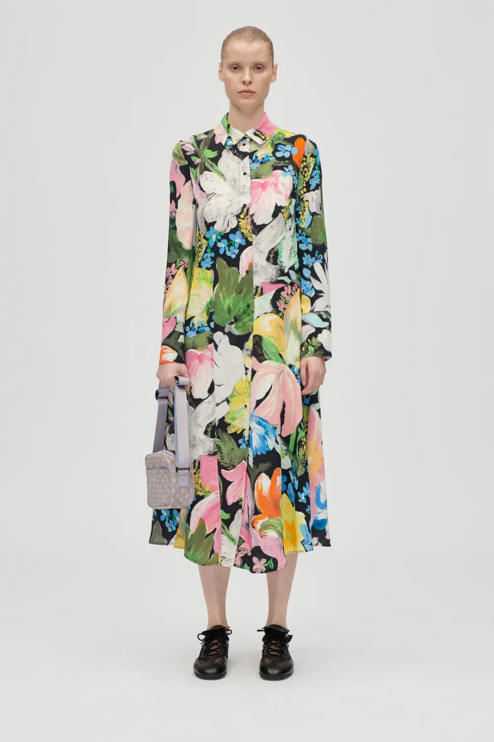 Front Placket Midi Polo Dress STINE GOYA