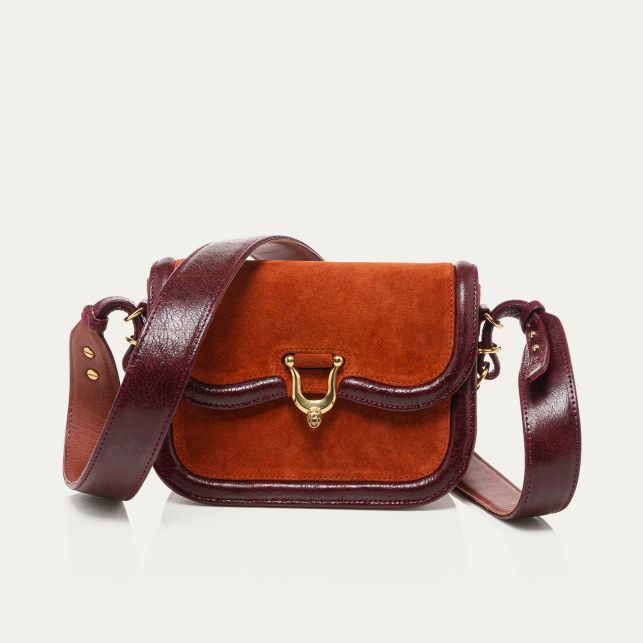Brick Thick Suede Mini Manon Bag CLARIS VIROT
